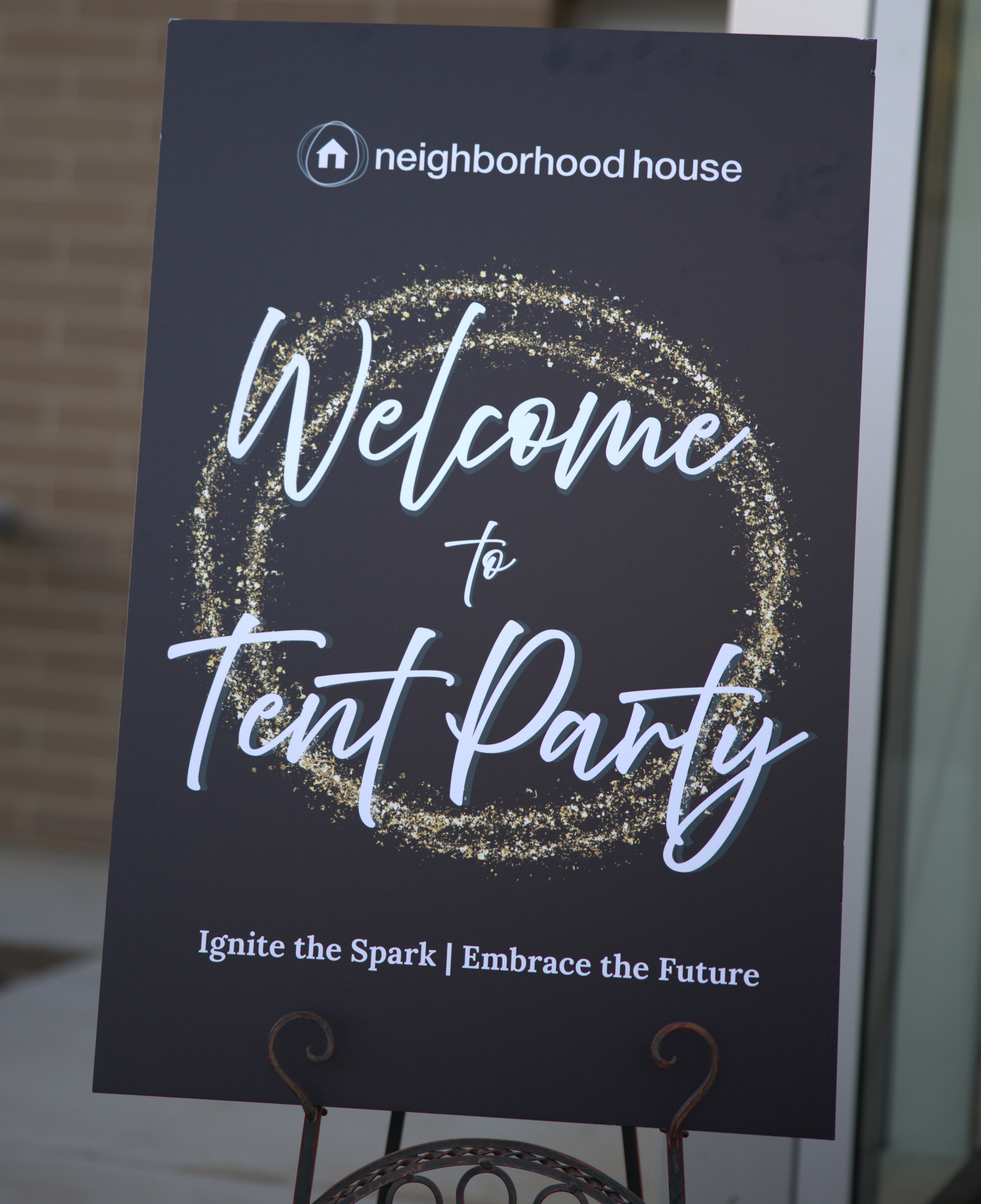 Tent Party 2025 Sign