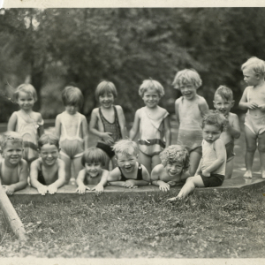 Children swimming