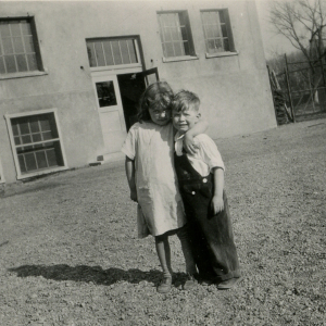 Two children on playground